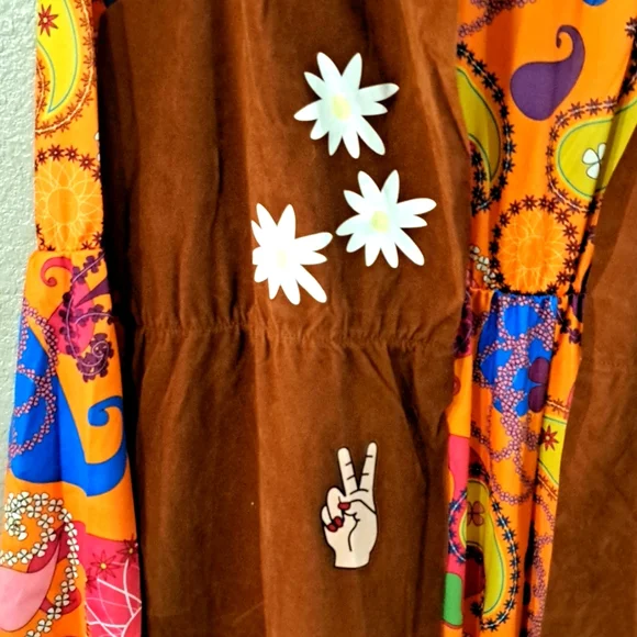 COPY 3 For 45$ - A 3 piece 70's hippie costume . NWOT - Picture 2 of 7